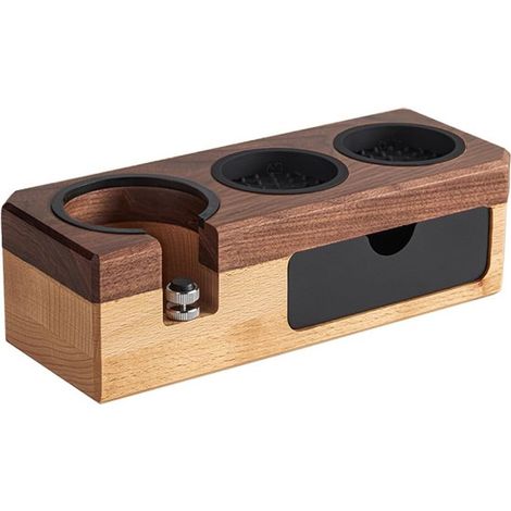 Stazione di pressatura per espresso 58 mm 54 mm 51 mm, supporto in legno per portalitro, attrezzatura per caffè espresso, accessori per macchine da caffè espresso, strumenti da barista, regolabile (ac (1/5)