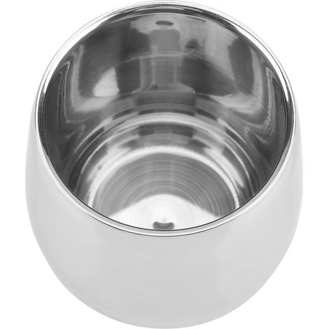 Doppelwandiger Edelstahlbecher für Wasser, Kaffee oder Tee (Trommel, 200 ml) (1/5)