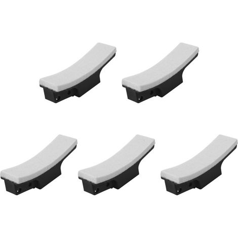 Lot de 5 patins de frein pour vélo d'appartement avec fixations Velcro, adaptés au spinning, pièces de rechange (1/5)