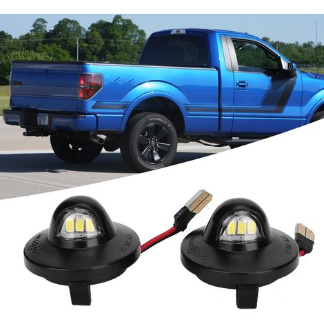 12-24V LED-Kennzeichenbeleuchtung für Ford F-150 1990-2014, Kennzeichenbeleuchtung, 2er-Pack weiße Blinkerbirnen (1/5)