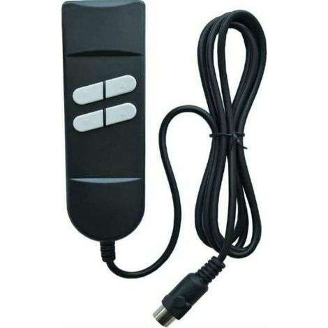 Télécommande pour Fauteuil Relax Électrique - Télécommande pour Fauteuil Releveur avec Contrôle Manuel. 4 Boutons. 5 Broches - Utilisée pour Fauteuils Inclinables à 2 Moteurs. Fauteuils Releveurs Haut (1/5)