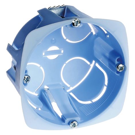 Eur Ohm – Boîte d'encastrement 1 poste D67 P30 – Profondeur 30mm – Tenue au fil incandescent 850°C – Norme NF EN 60670-1 – Fixation facile