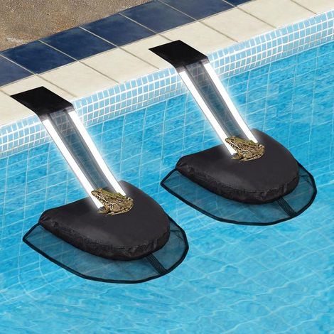 Lot de 2 rampes d'évacuation pour piscine,dispositif de sauvetage de la faune,rampe durable pour animaux hors sol,empêche la noyade avec installation facile,sécurité de (1/5)