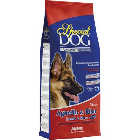 Crocchette per Cani Agnello e Riso Monge Special Dog 15 kg
