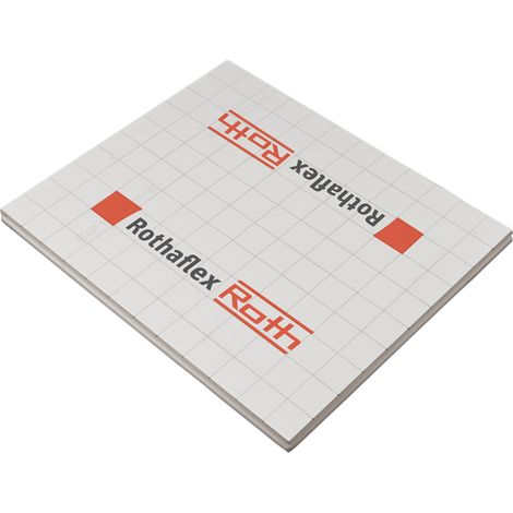 Roth – Dalle isolante de désolidarisation pour plancher chauffant – 1200 x 1000 mm – Parement multicouche étanche – Certifié ACERMI – Lot de 6 plaques