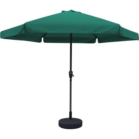 MAURY'S OMBRELLONE DA GIARDINO TONDO 3 MT CON BORDO COLORE VERDE