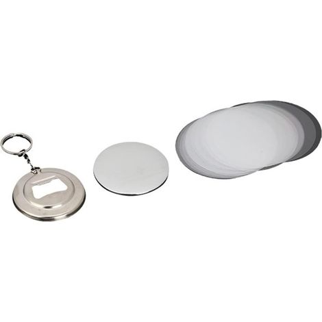 Machine de Fabrication de Badges 100 pièces ouvre-Bouteille Porte-clés pièces de Base matériel 58mm pièces Fournitures for Pro Badge Bouton Fabricant Machine (1/5)