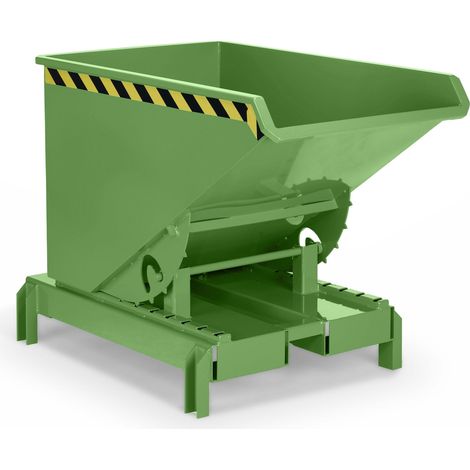 RR Industrietechnik Abrollkipper Typ RAM-DST-30 300dm³ für Deichselstapler RAL 6011 Resedagrün