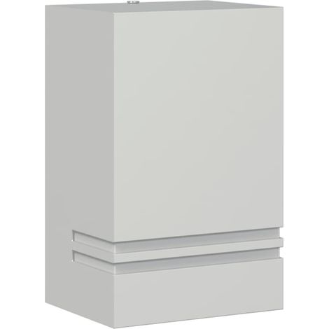 Applique murale d'extérieur 9,5 x 7,5 x 15 cm résistance intempéries design contemporain en acier inoxydable argenté