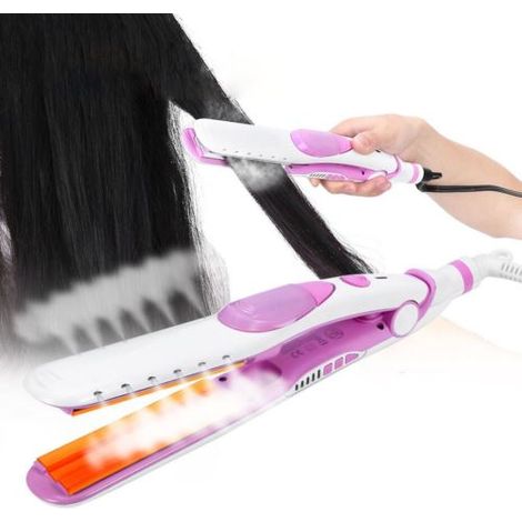 Lisseur vapeur professionnel Steampod, fer à lisser électrique à vapeur, plaque lisse cheveux, appareil coiffant vapeur pour cheveux