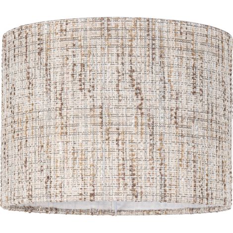 Abat jour élégant tissu cream coco style intemporel - Cream coco texturé naturel (1/5)