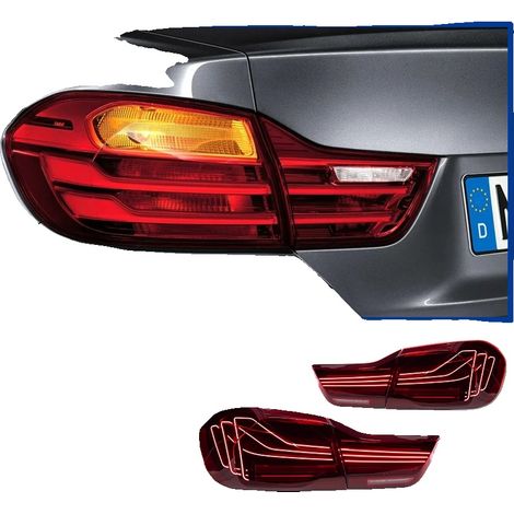 Fanale posteriore a LED per BMW F32 F36 425i, materiale resistente, accessori per auto, facile installazione, rosso (1/2)