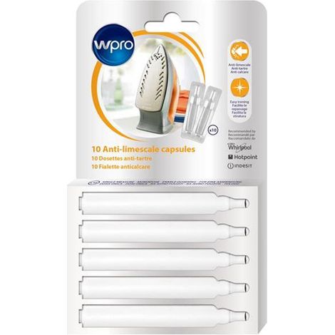Antitartre centrale vapeur et fer - 10 cartouches monodoses - WPRO