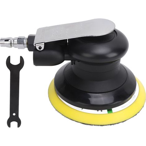 Ponceuse orbitale aléatoire pneumatique 5 pouces pour acier allié industriel, aspirateur, ponceuse à paume pneumatique