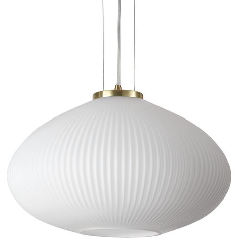 Ideal Lux PLISSE Globe Dome Pendelleuchte Messing 45cm (1/2)
