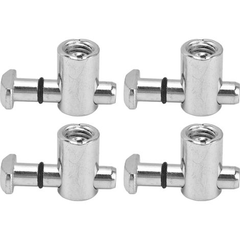 Lot de 4 connecteurs d'ancrage M2.5 norme européenne, acier carbone, équerre 90°, kit accessoires de fixation. (1/5)