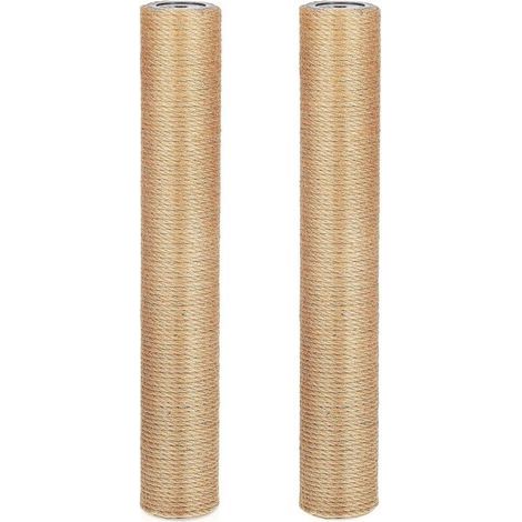 Set mit 2 Kratzbäumen aus Naturjute, 6 cm Durchmesser x 40 cm