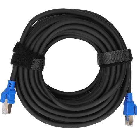 Câble Ethernet Cat8 40Gbps 2000MHz, Blindé, Connecteurs RJ45 Dorés, pour Routeurs, Réseaux, Hubs, Adaptateurs (10m, 32.8ft) (1/5)