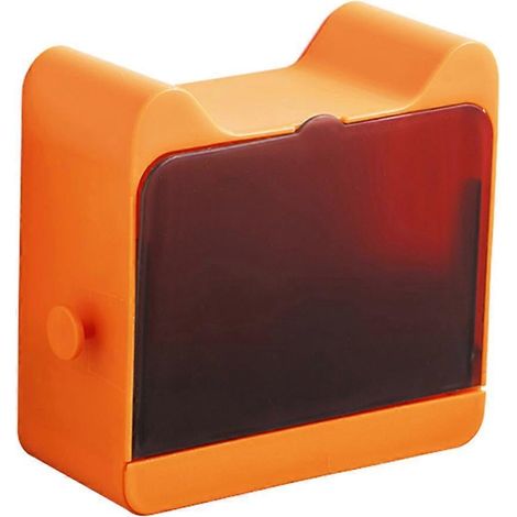Boîte à savon murale avec couvercle, porte-savon sans perforation pour salle de bain, étagère de rangement auto-adhésive (1/5)