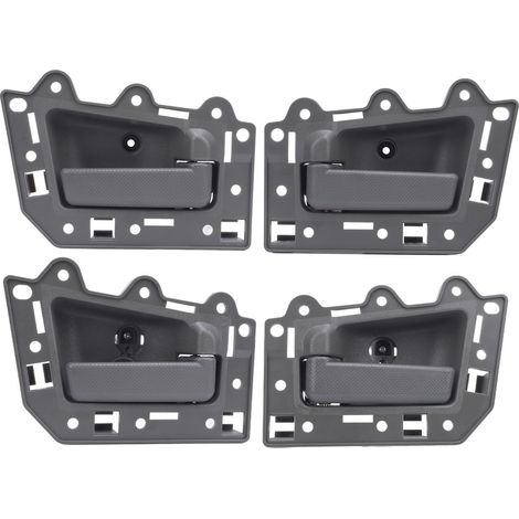 Lot de 4 poignées de porte intérieures de voiture (avant, arrière, gauche, droite), grises, prise en main confortable, référence 1JV461J3AA. Poignées de porte intérieures pour voitures, sans métal ni (1/5)