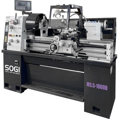 Tornio parallelo per metalli SOGI M5.5-1000D PB 52mm - visualizzato 3 assi - Semi-Norton 400x1000mm (1/5)