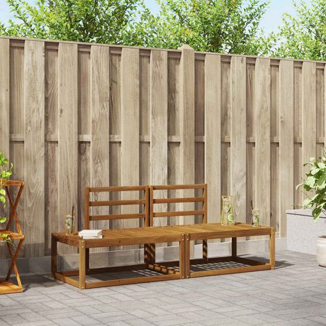 Outdoor-Sofagarnitur 2 pcs Natur 182,5 x 63 x 73 cm