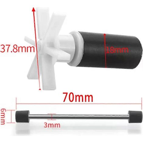 Turbine de pompe à eau silencieuse pour spa Lay-Z-Spa, aquarium, jardin et piscine, avec axe en acier inoxydable (1/4)