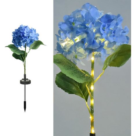 Luminaire Solaire - Fleurs Rondes Pour Extérieur - IP65 - LED - 1,2 V - 68 cm - Pour Décoration De Patio Jardin Fêtes - 1 Pièce (1/5)