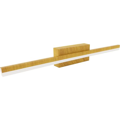 Applique murale de salle de bain linéaire LED 12W IP44 bois clair ASPEN Struhm (1/2)