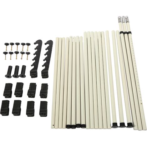 Eosnow 4 Stangen, robust, verstellbar, für Zuhause, Kleiderbügel, Kleiderstnder, einfacher Schrank, Kleiderschrank, Schlafzimmer