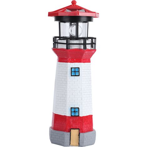 Lampe LED rotative à énergie solaire pour l'extérieur luminaire de paysage décoration jardin ou cour lumière blanche Blanc Rouge (1/5)