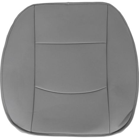 Cojín de asiento delantero de piel sintética de alta resistencia – compatible con sedanes y SUV de 4 puertas, gris antracita, juego de 2
