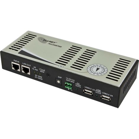 Z ALLNET PoE Divisor/Extractor LTPoE 90W 10-25V conmutable ALL048700 (1/2)
