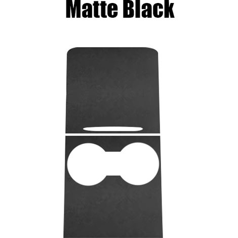 (Noir mat) Compatible avec Tesla Model 3 Y 2021-2023 : autocollant pour panneau de console centrale, film imitation bois, cache de commande centrale en carbone, accessoires (1/5)