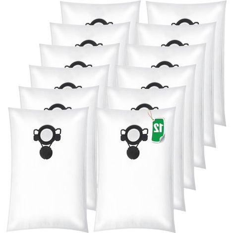12 bolsas para aspiradora compatibles con Nilfisk Aero 20/21/25/26/31/VL200/MAKITA VC2010L/VC2511L/VC2512L/VC3011L/Tipo DSM. 42 bolsas tela polar (1/5)
