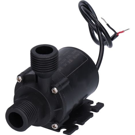 DC 12V Booster Water Pump Durable G1/2 Screw Miniature Circulating Submersible Pump for Fountain