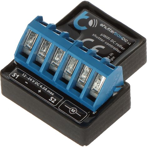 Controller intelligente per tapparelle Shutterbox-DC-V2/Blebox Wi-Fi, 12...24V CC (1/2)