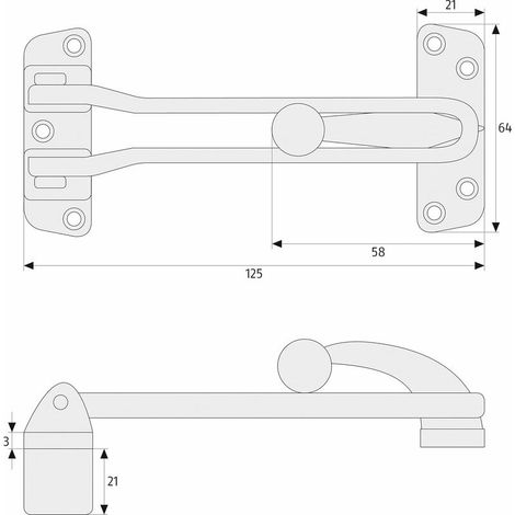 ABUS 04906 Entrebâilleur (1/2)