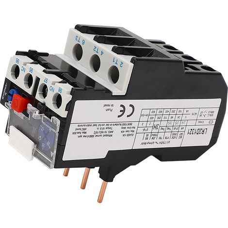 Protecteur de Relais de Surcharge Thermique, Fabrication Soignée, Fonctionnement Stable des Boutons, Relais de Surcharge Thermique ABS 12-18A 400V 600V pour la Maison (1/5)