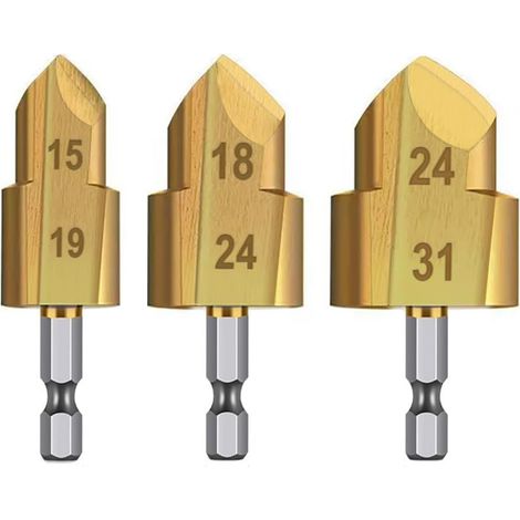 Lot de 3 forets à râper robustes avec revêtement en titane (1/5)
