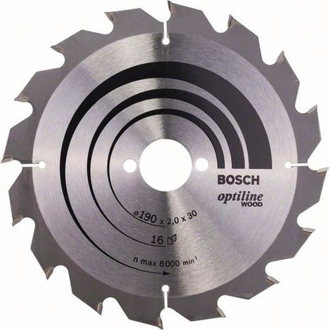 Bosch PRO Wood Circular Saw Blade 190 x 2 x 30 mm T16 2608641184