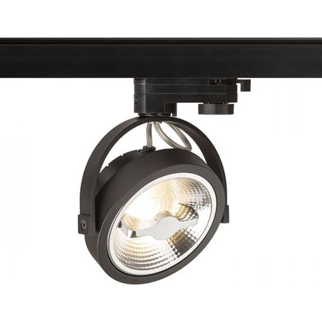 Faretto applique KELLY LED per binario trifase Nero 230V LED 12W 24Â° 3000K (1/3)