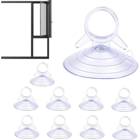 10 ventosas para ventanas de coche  Ventosas para parasoles  Ventosas reutilizables para ventanas de coche, baño, cocina y ventanas (1/2)
