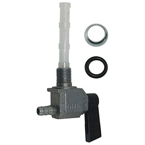 1 - Robinet Essence - M10x1 - Compatible Mobylette Et Cyclomoteur - Filetage Métrique Précis Pour Moteur 50cc - Couleur Argentée (1/2)