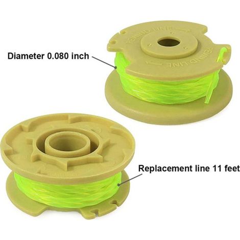 Pack de 12 bobines de rechange + 3 capuchons pour coupe-bordures sans fil AC80RL3 18V 24V 40V -belleup (1/5)