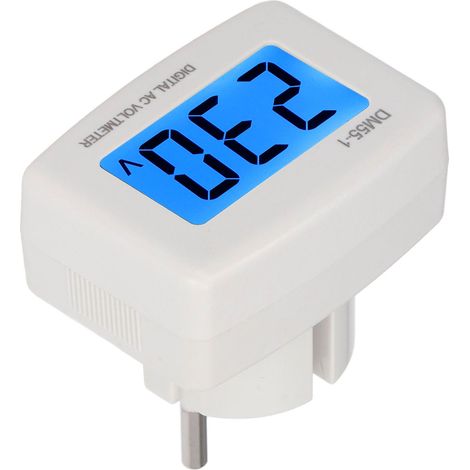 DM55-1 Digitales Voltmeter mit gut lesbarem LCD-Display zur digitalen Spannungsmessung für den Heimgebrauch (100–300 V) (1/5)