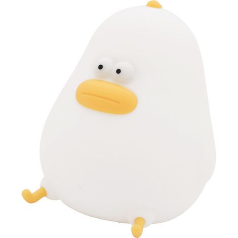 Veilleuse en forme de poussin, mignonne, en silicone souple, rechargeable par USB, lumière chaude 2600K, 2 niveaux d'intensité, idéale pour bébé (1/5)