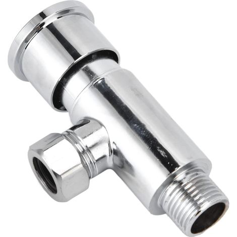 1 Valve de chasse, bouton poussoir manuel, alliage de zinc, vis G1/2, pour réparation toilettes et urinoirs (1/5)