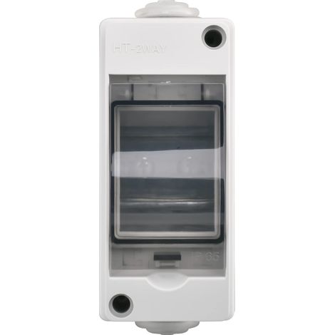 Boîte De Distribution Étanche IP65 Couvercle Transparent Pour Disjoncteur Mural - Boîte De Jonction En Plastique Pour Électricité Intérieure Et Extérieure 12x8x5 Cm/4.7x3.1x1.9 Pouces (1/5)