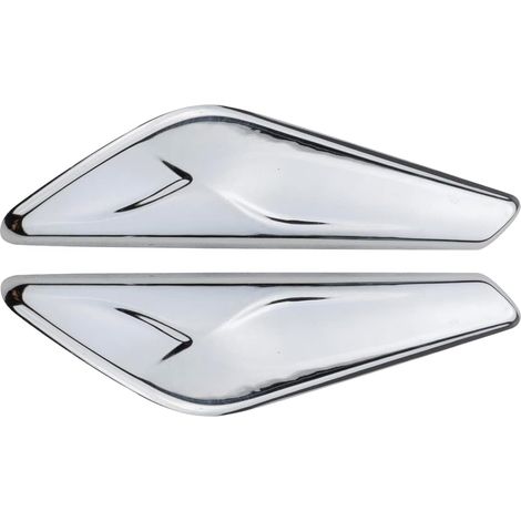 2 PCS Front Fender Chrome Finisher Trim Right Left Side Fits X3 F25 X4 F26 2013-2017 Replaces 51117338570 51117338569